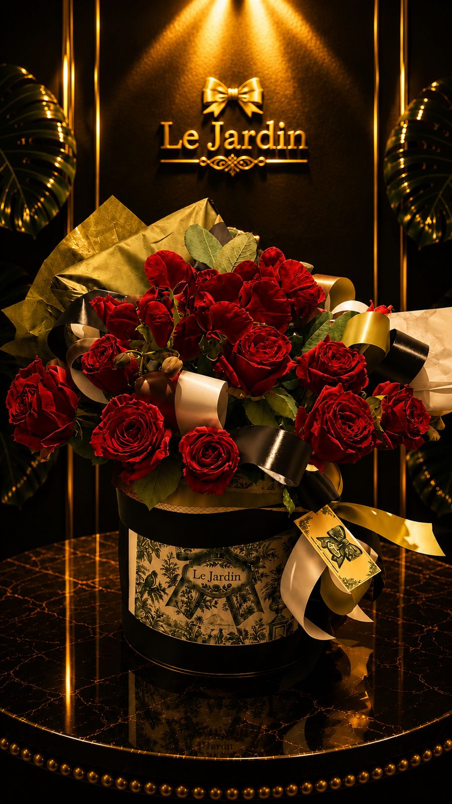 Box Rosas Marsala Le Jardin